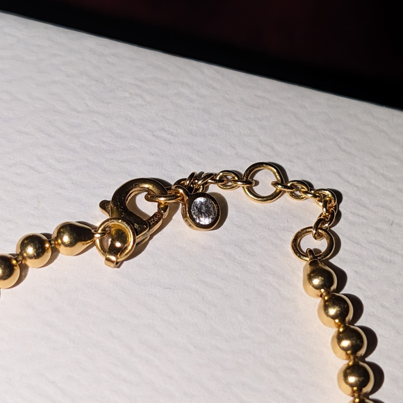 Pandora Gold Bracelet with Pearl Accent - Picture 3 of 4